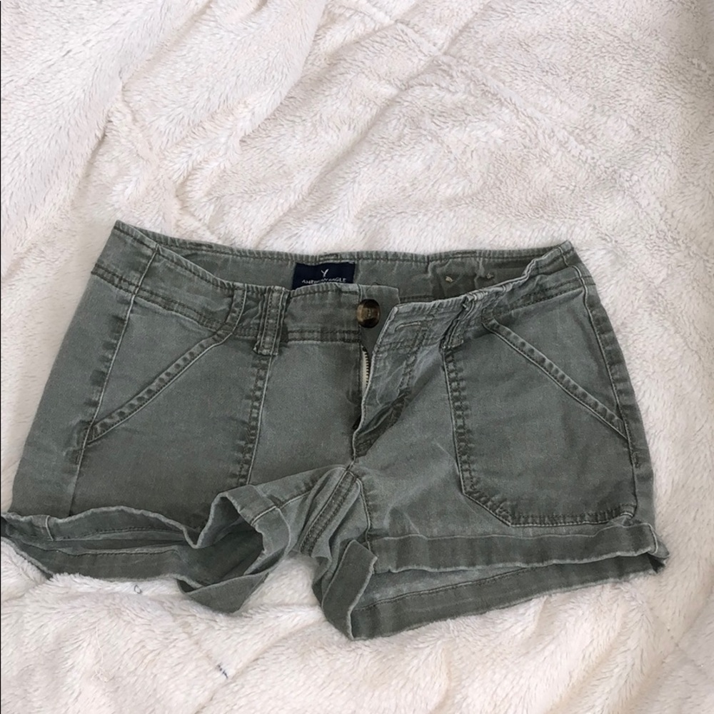 Army green American Eagle Shorts